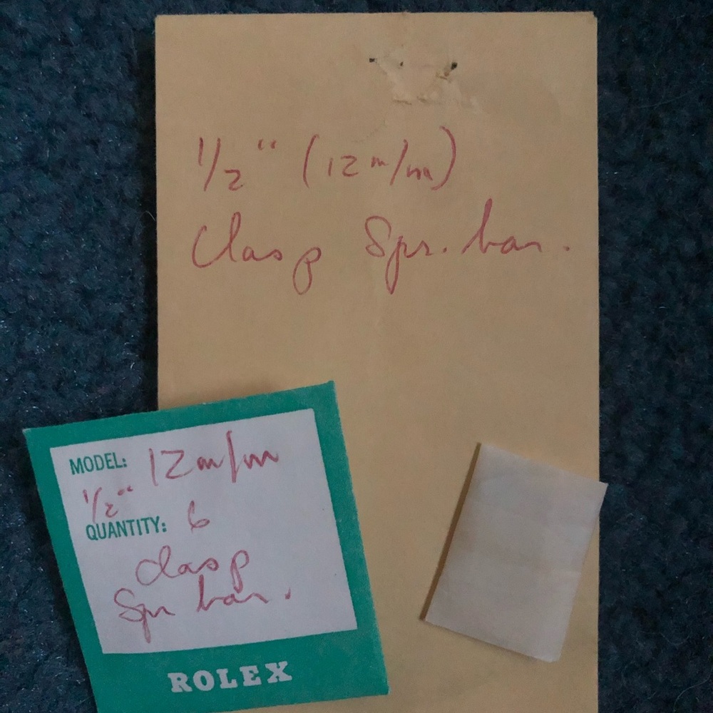 Rolex clasp spring bars
1/2” 12m/m
Pack of 5
30